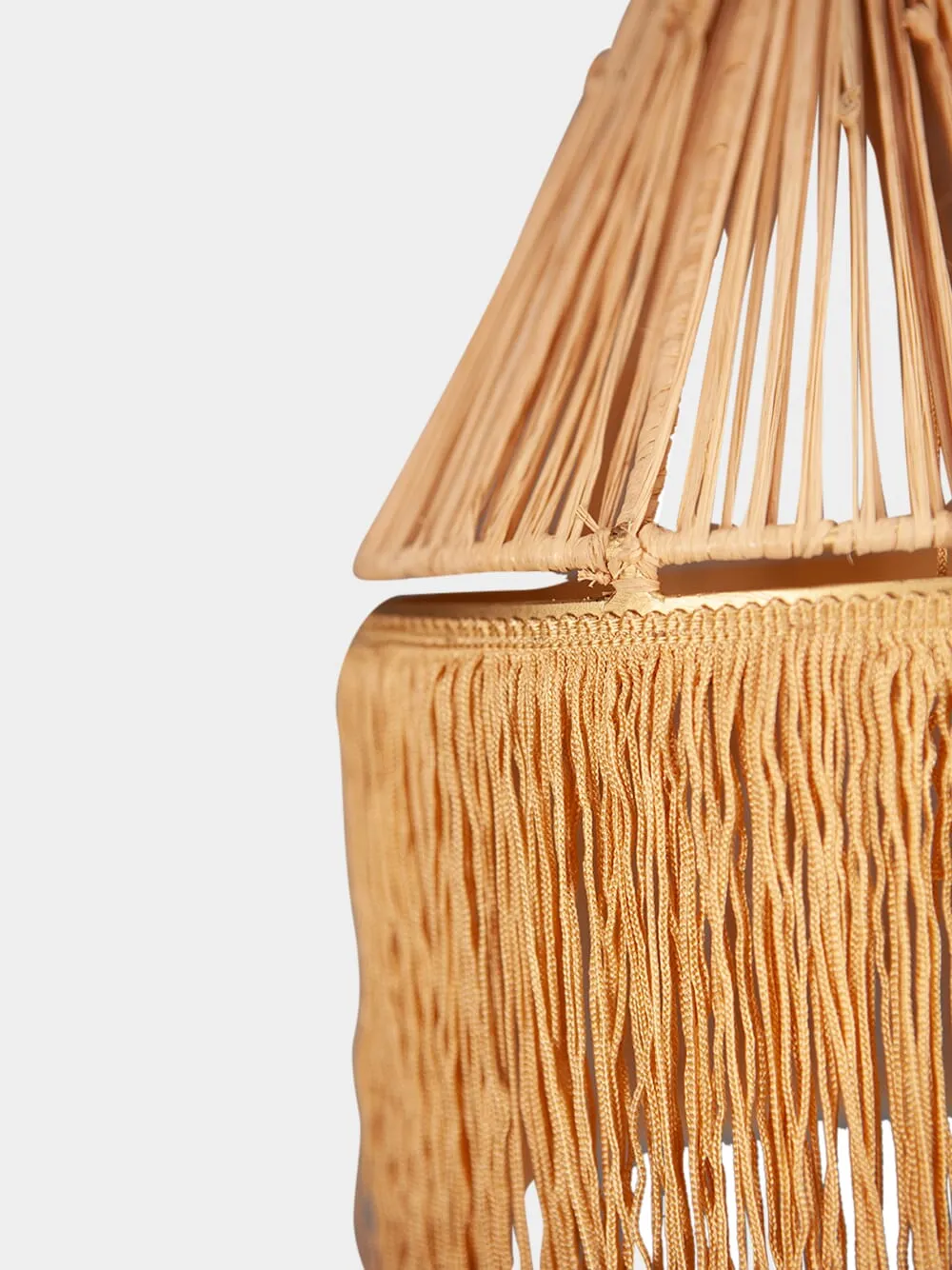 Georgette Raffia + Fringes Conique Pendant Light sold by Fashion Clinic product image thumbnail 2