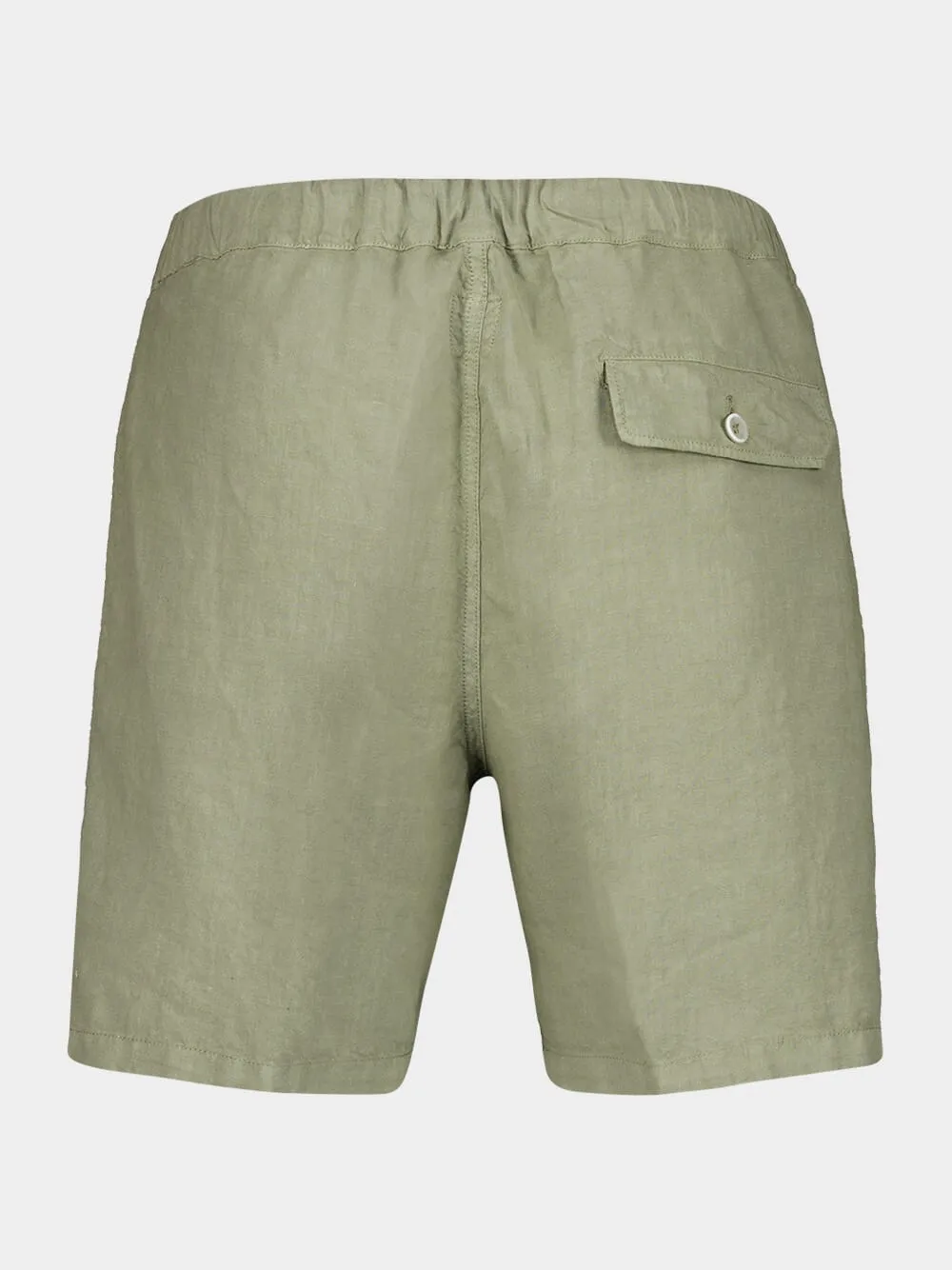 Cactus Green Linen Bermuda Shorts sold by Fashion Clinic product image thumbnail 2