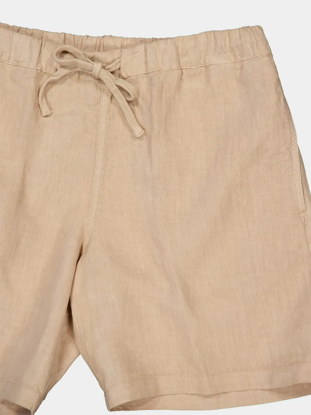 Almond Linen Bermuda Shorts sold by Fashion Clinic product image thumbnail 3