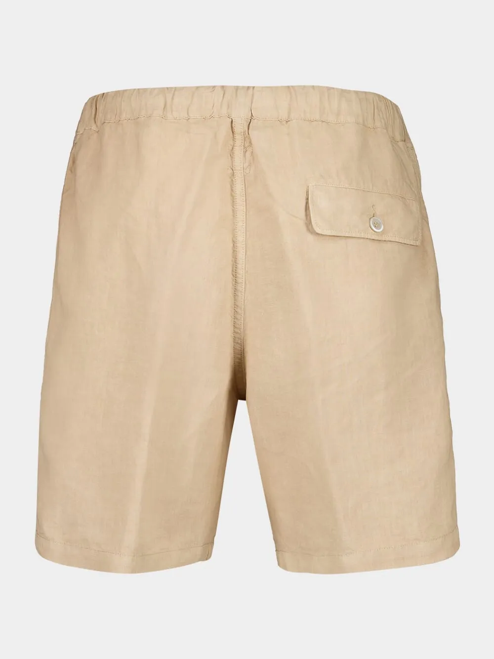 Almond Linen Bermuda Shorts sold by Fashion Clinic product image thumbnail 2