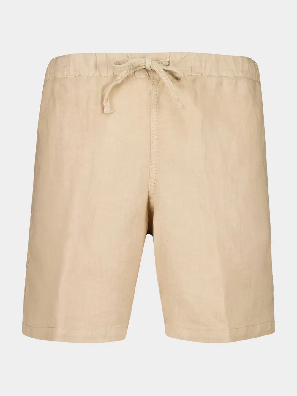 Almond Linen Bermuda Shorts sold by Fashion Clinic