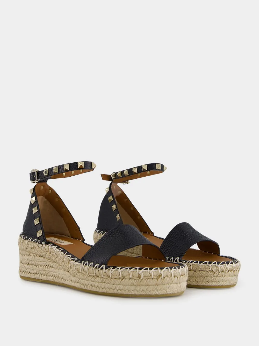 Black Rockstud Platform Espadrilles sold by Fashion Clinic product image thumbnail 3
