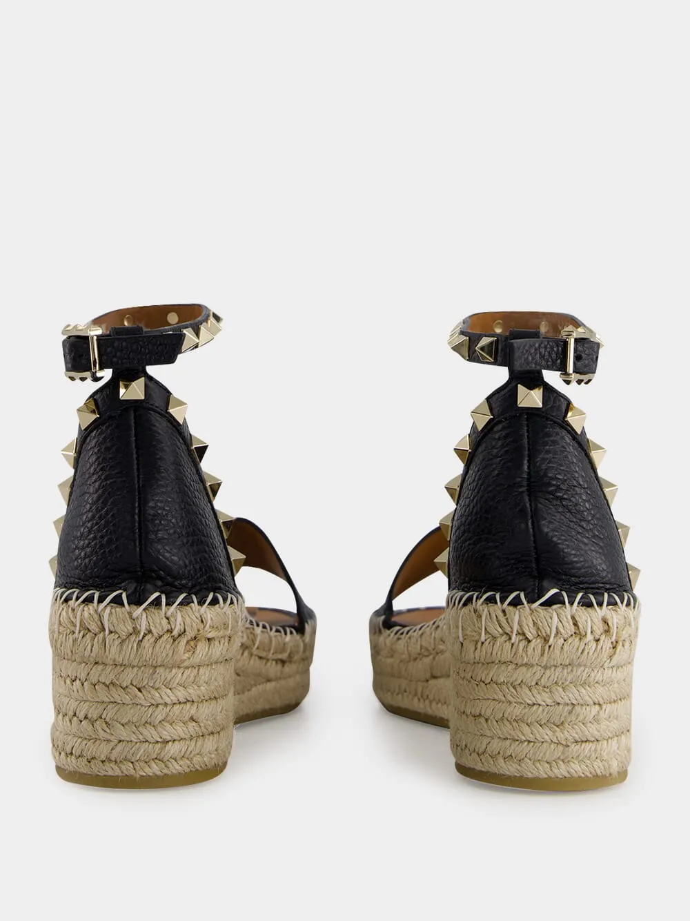 Black Rockstud Platform Espadrilles sold by Fashion Clinic product image thumbnail 4