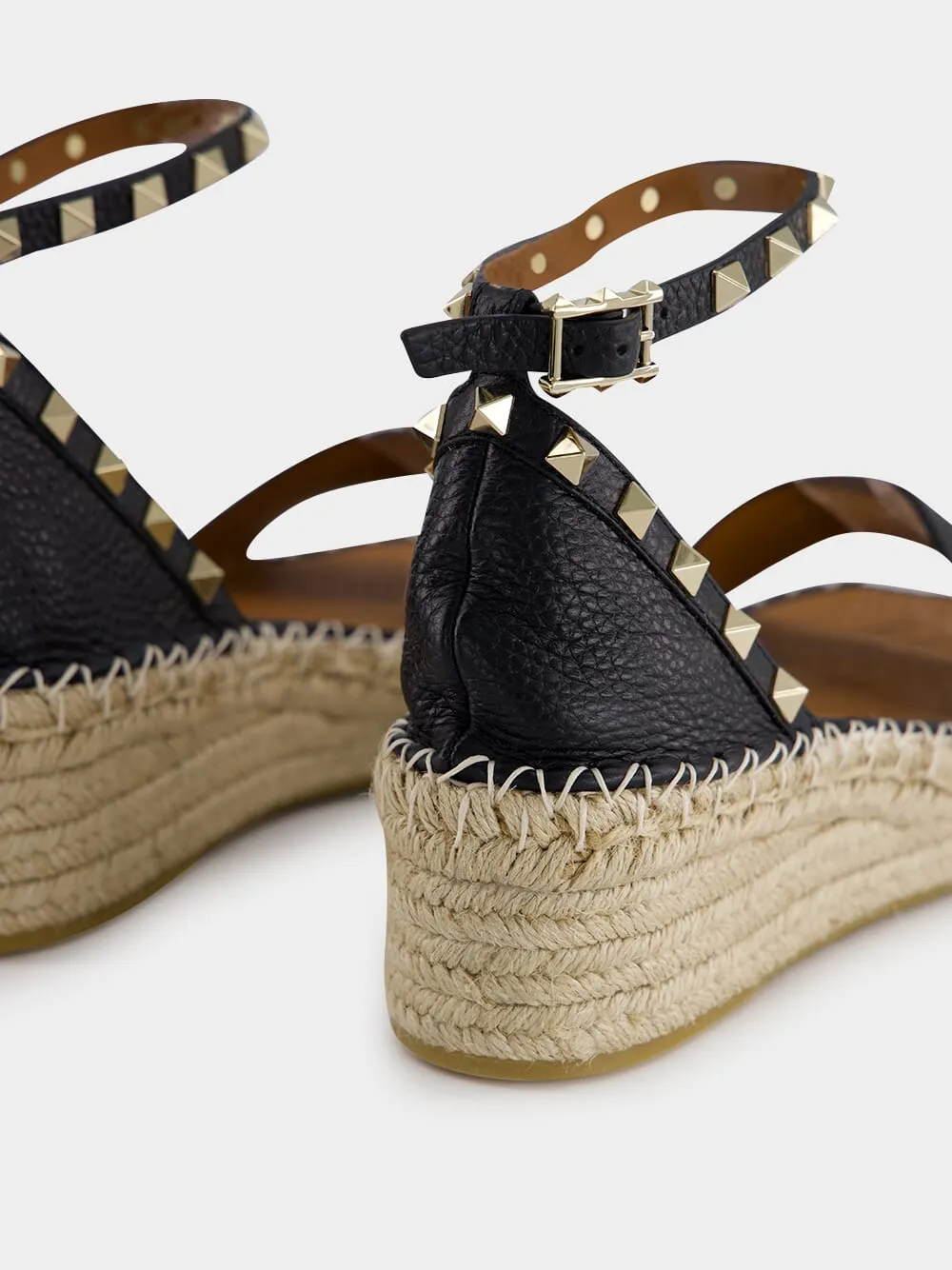 Black Rockstud Platform Espadrilles sold by Fashion Clinic product image thumbnail 5