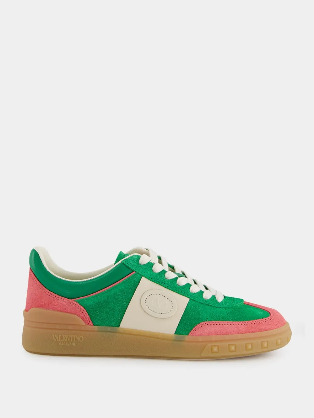 Sweet Pink Green Upvillage Sneakers sold by Fashion Clinic