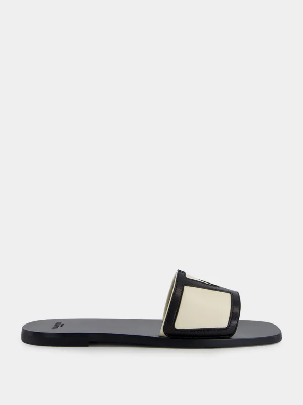 Black VG Viva Superstar Leather Slides sold by Fashion Clinic