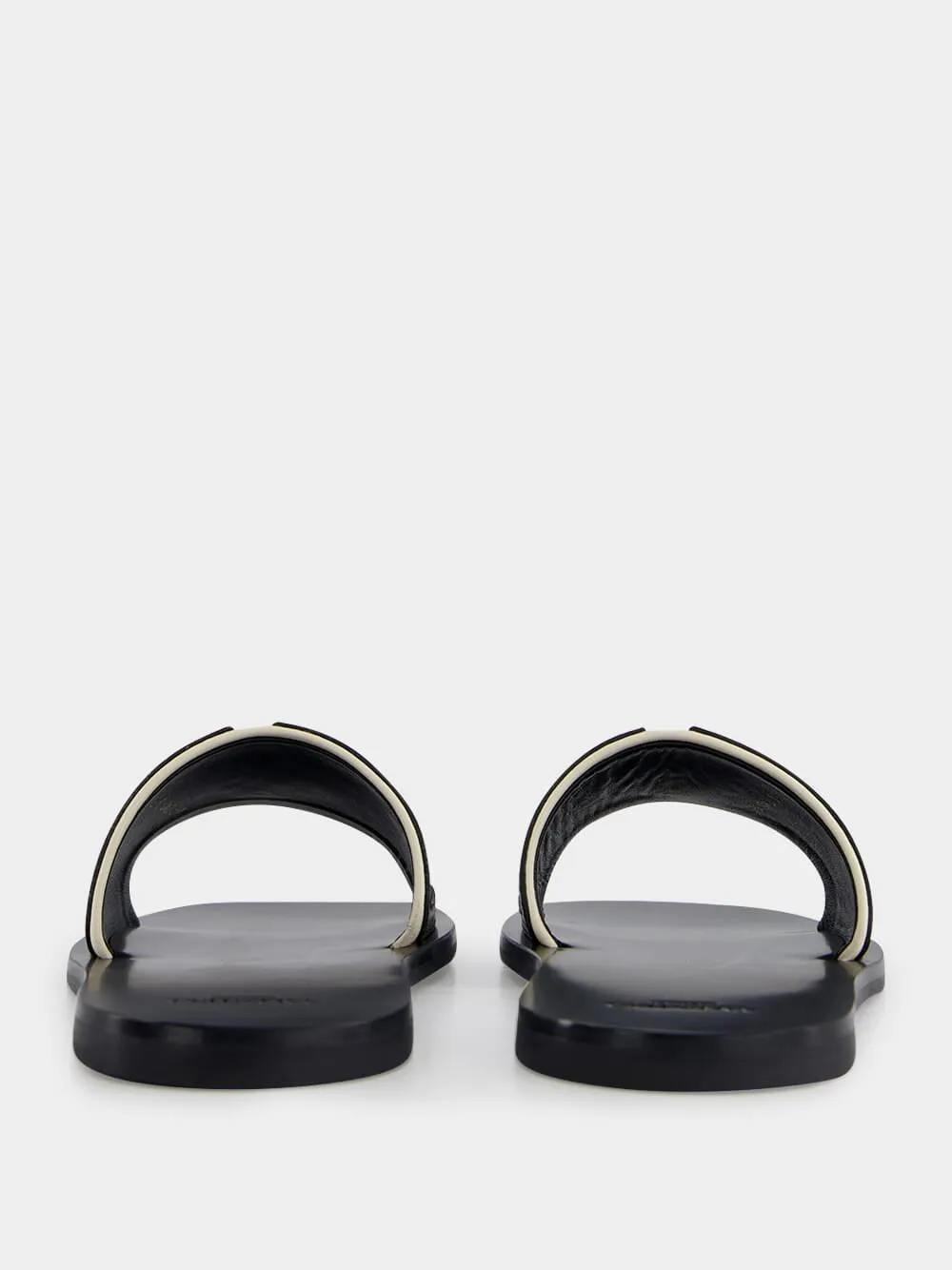 Black VG Viva Superstar Leather Slides sold by Fashion Clinic product image thumbnail 5