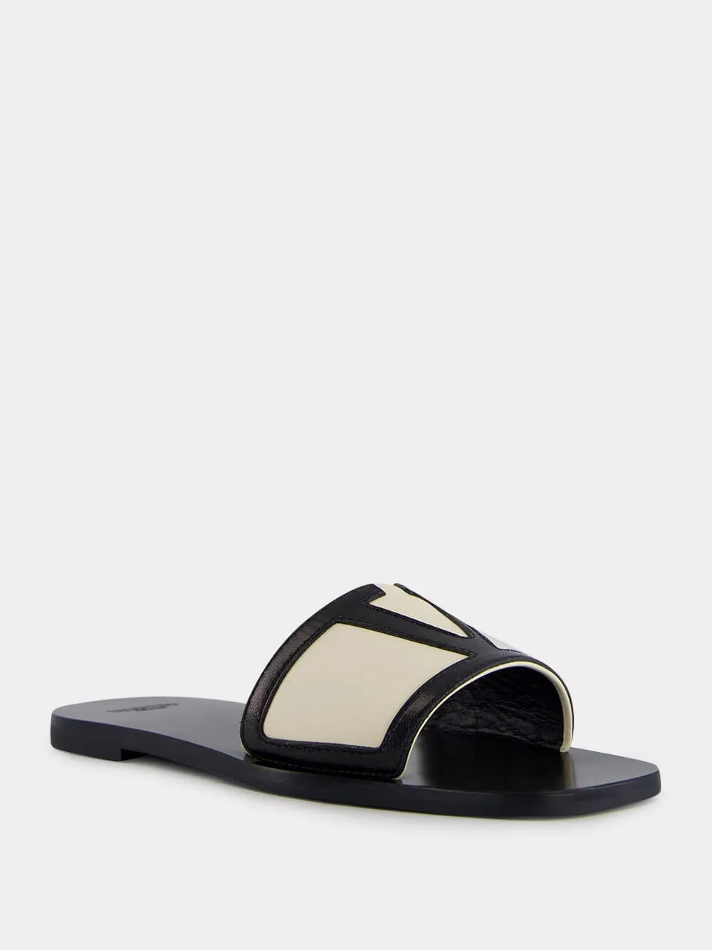 Black VG Viva Superstar Leather Slides sold by Fashion Clinic product image thumbnail 2