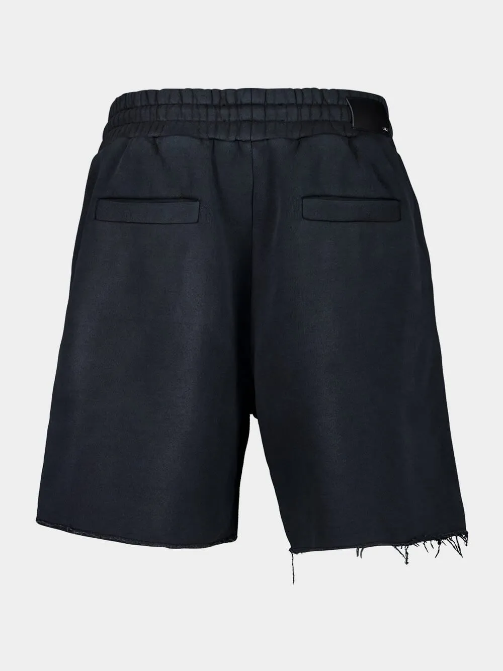 Black Vintage Cotton Sweatshorts sold by Fashion Clinic product image thumbnail 2