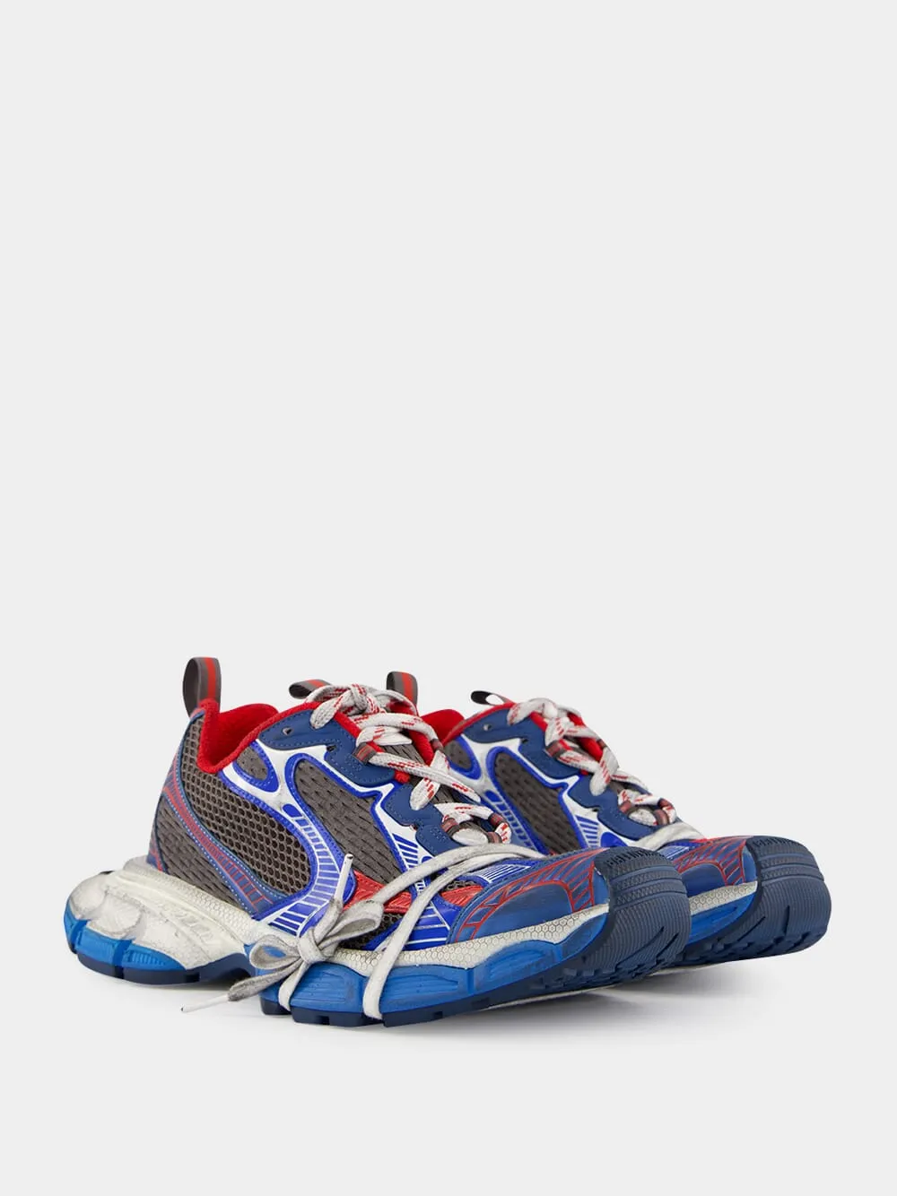 Men's Blue 3XL Multicolour Sneakers sold by Fashion Clinic product image thumbnail 3