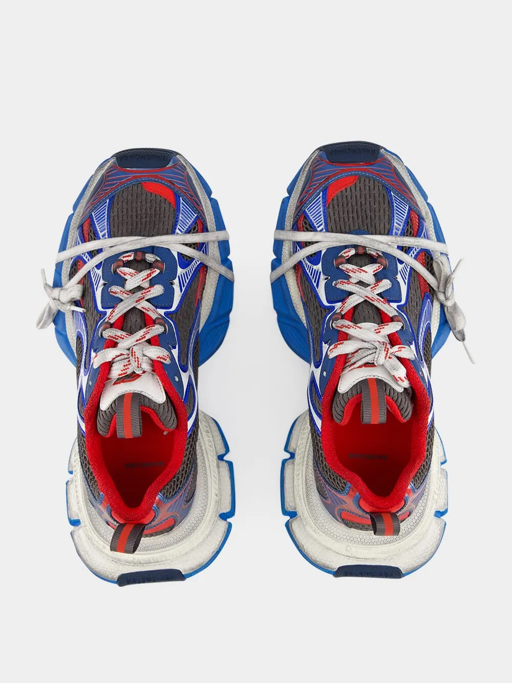 Men's Blue 3XL Multicolour Sneakers sold by Fashion Clinic product image thumbnail 4