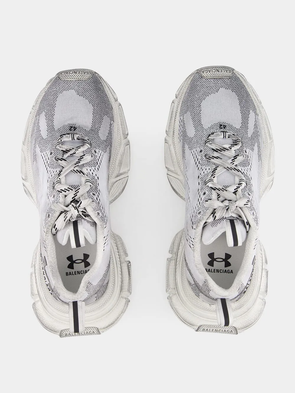 Men's White 3XL Knit Sneaker sold by Fashion Clinic product image thumbnail 4