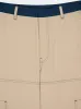 Beige Cargo Pants with Stitch Detailing sold by Fashion Clinic