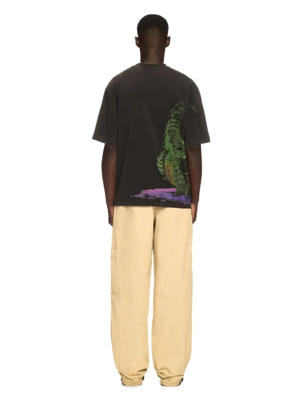 Beige Cargo Pants with Stitch Detailing sold by Fashion Clinic product image thumbnail 4