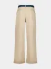 Beige Cargo Pants with Stitch Detailing sold by Fashion Clinic