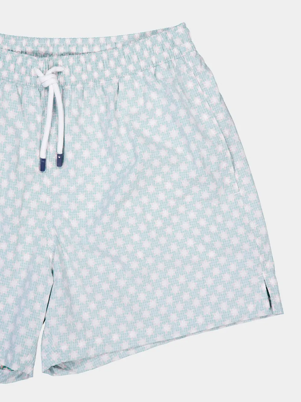Light Green Patterned Swim Shorts sold by Fashion Clinic product image thumbnail 3