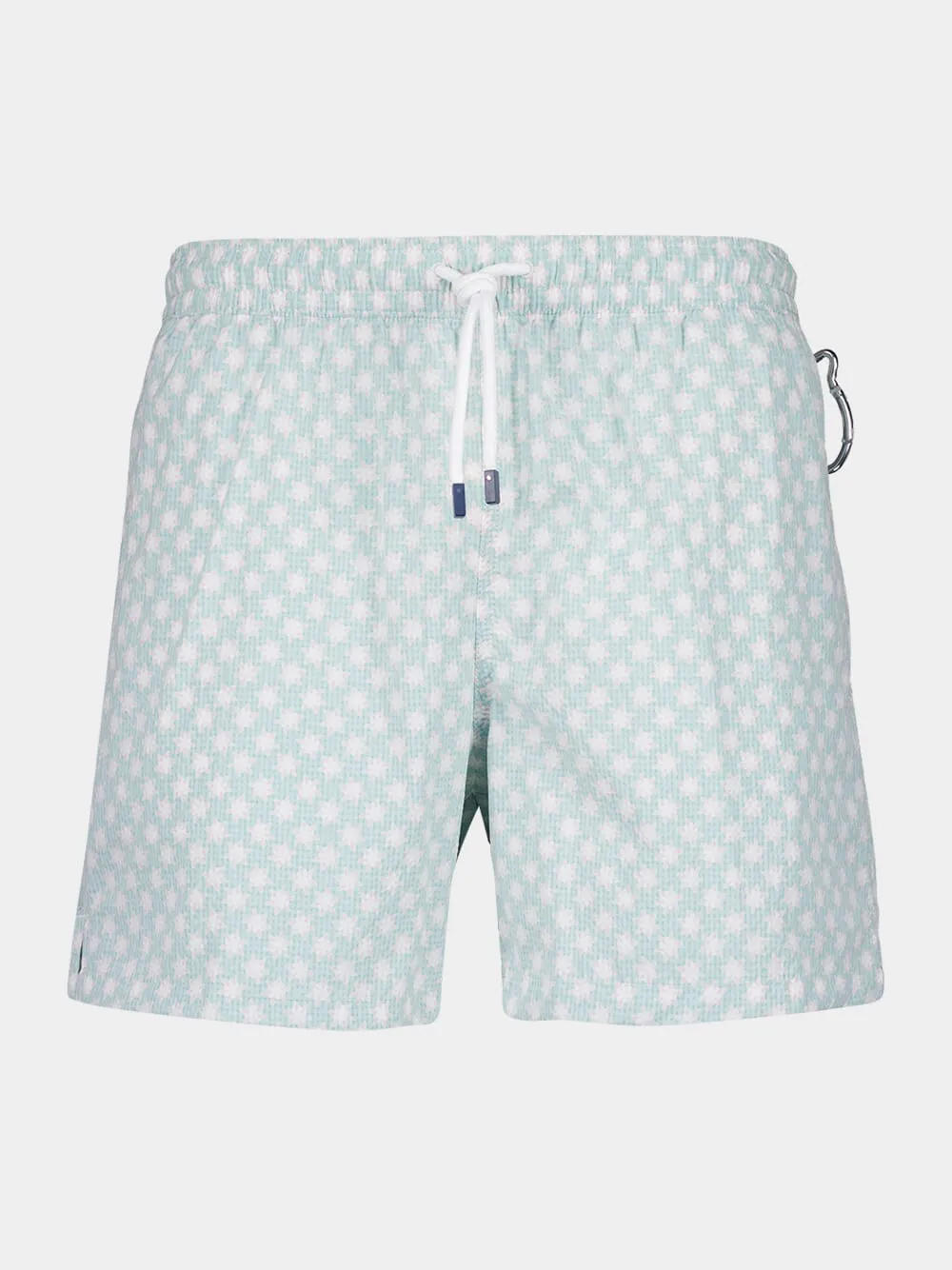 Light Green Patterned Swim Shorts sold by Fashion Clinic