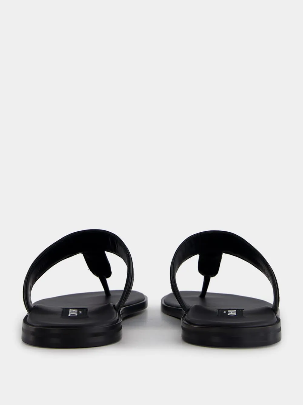 Black Smooth Leather Sandals sold by Fashion Clinic product image thumbnail 5