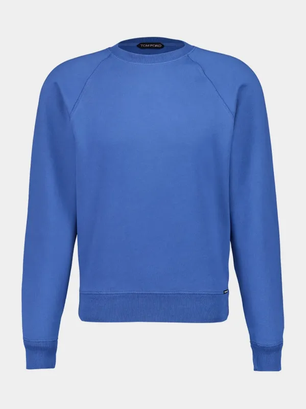 Denim Blue Crew Neck Sweatshirt sold by Fashion Clinic