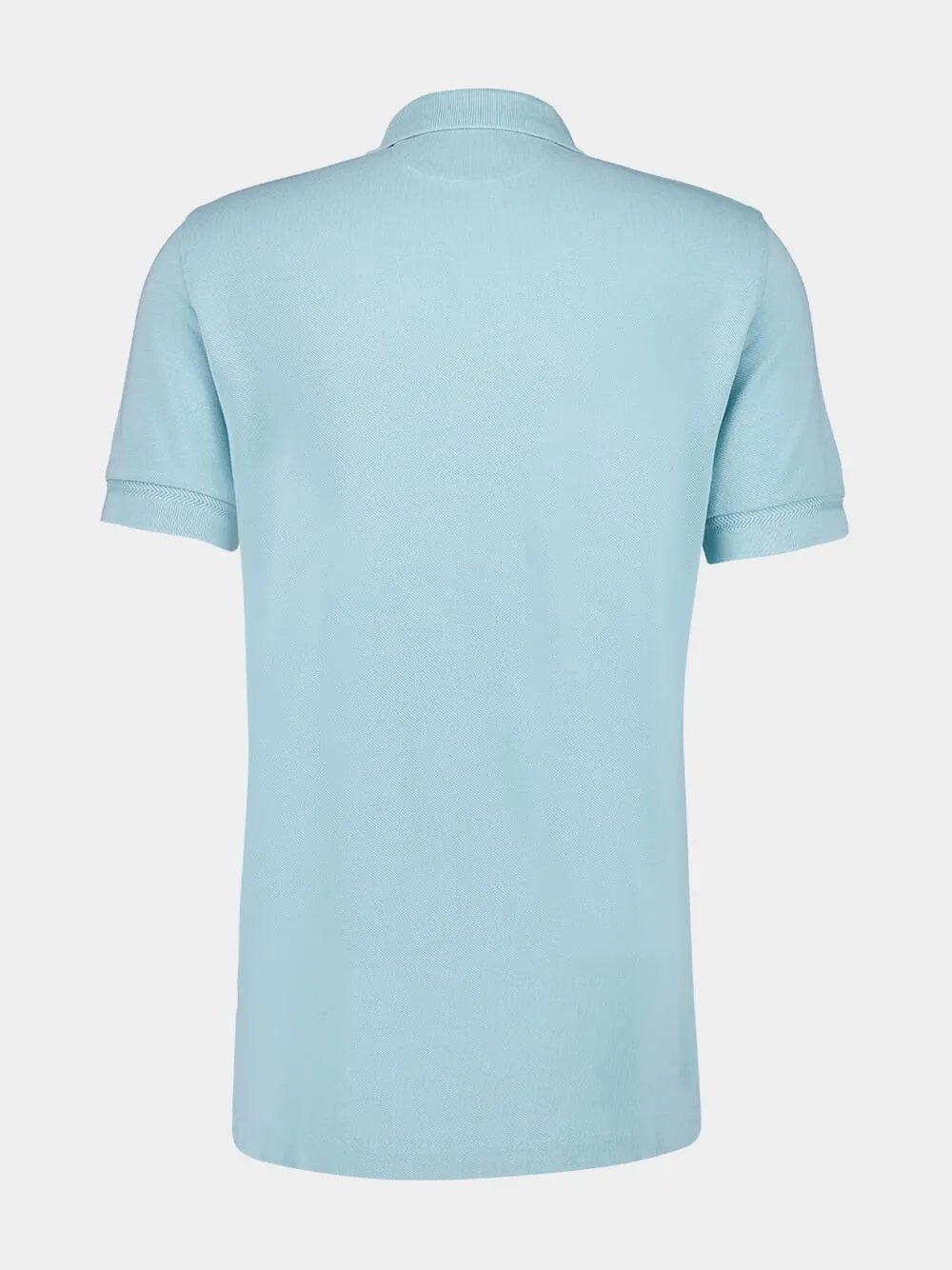 Dusty Blue Piqué Polo sold by Fashion Clinic product image thumbnail 2