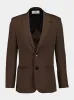 Brown Wool Semi-Lined Jacket sold by Fashion Clinic