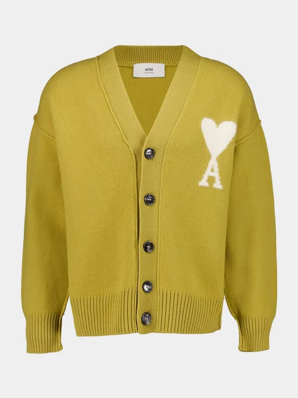 Havana Mustard Wool Ami de Coeur Cardigan sold by Fashion Clinic