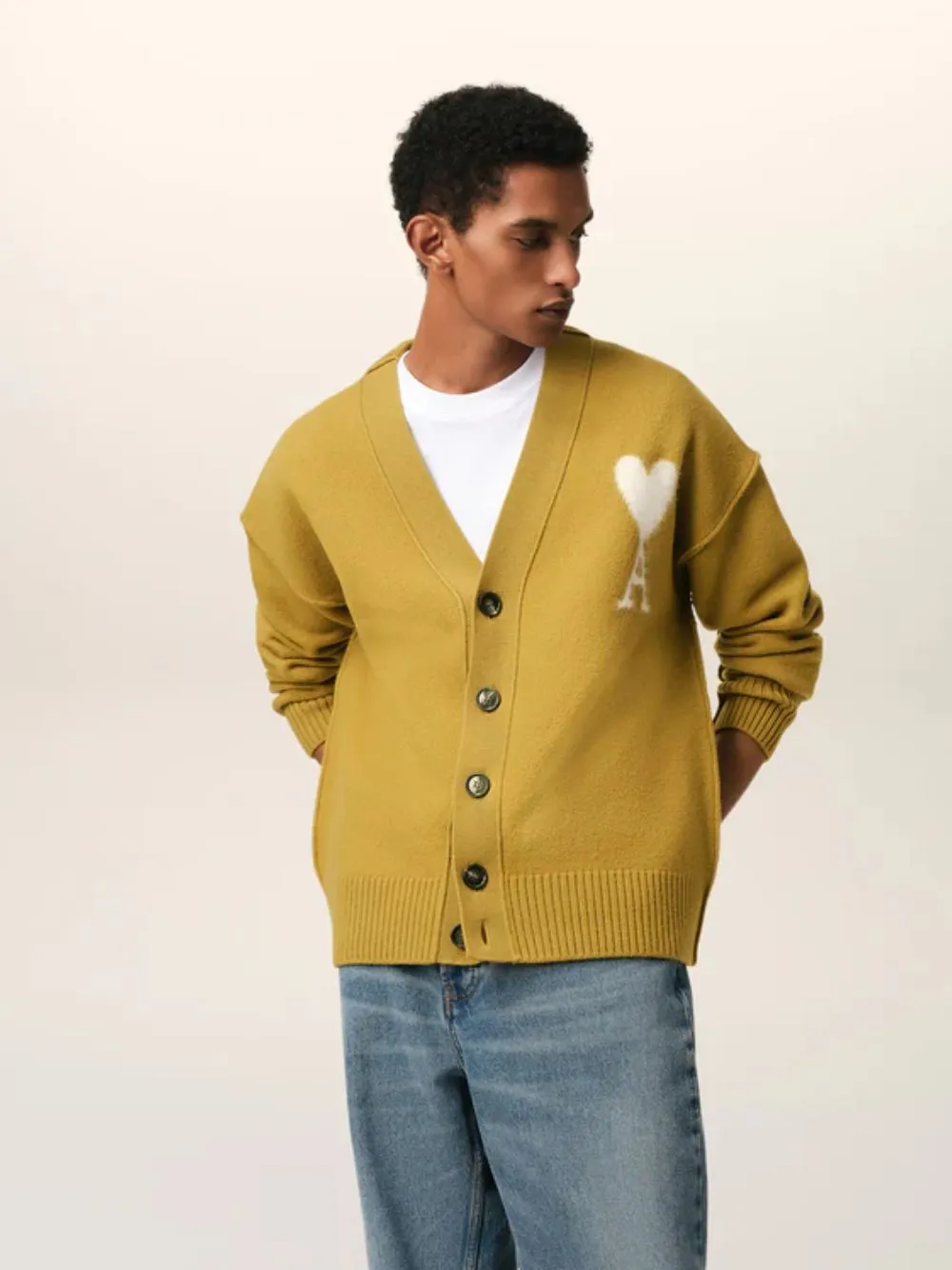 Havana Mustard Wool Ami de Coeur Cardigan sold by Fashion Clinic product image thumbnail 2