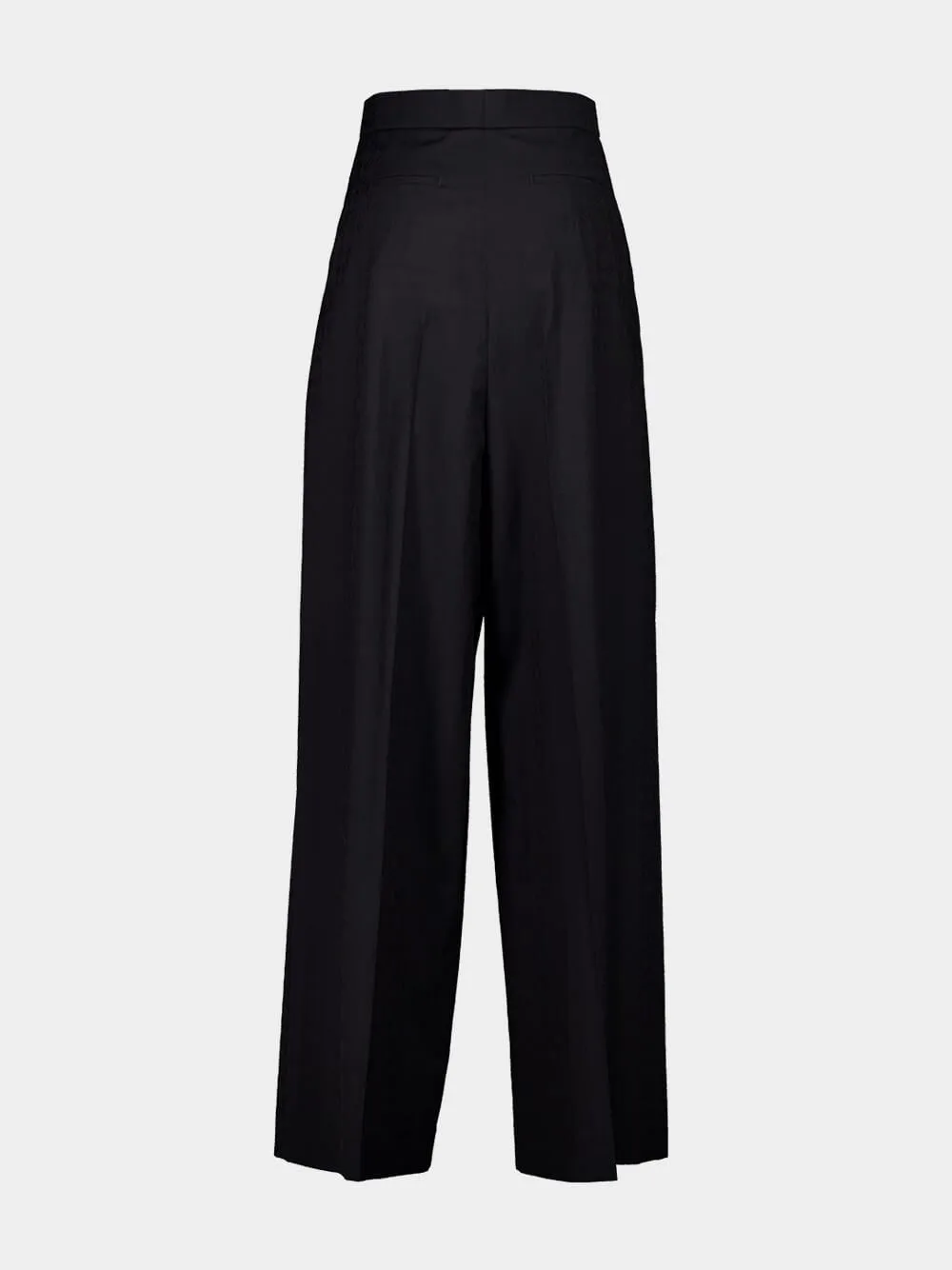 Black Monogram 72 Jacquard Pleated Pants sold by Fashion Clinic product image thumbnail 4