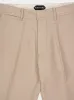Beige Cotton Satin Chino Trousers sold by Fashion Clinic