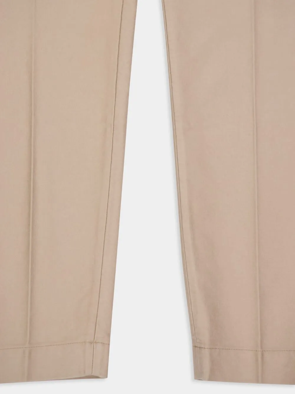 Beige Cotton Satin Chino Trousers sold by Fashion Clinic product image thumbnail 4