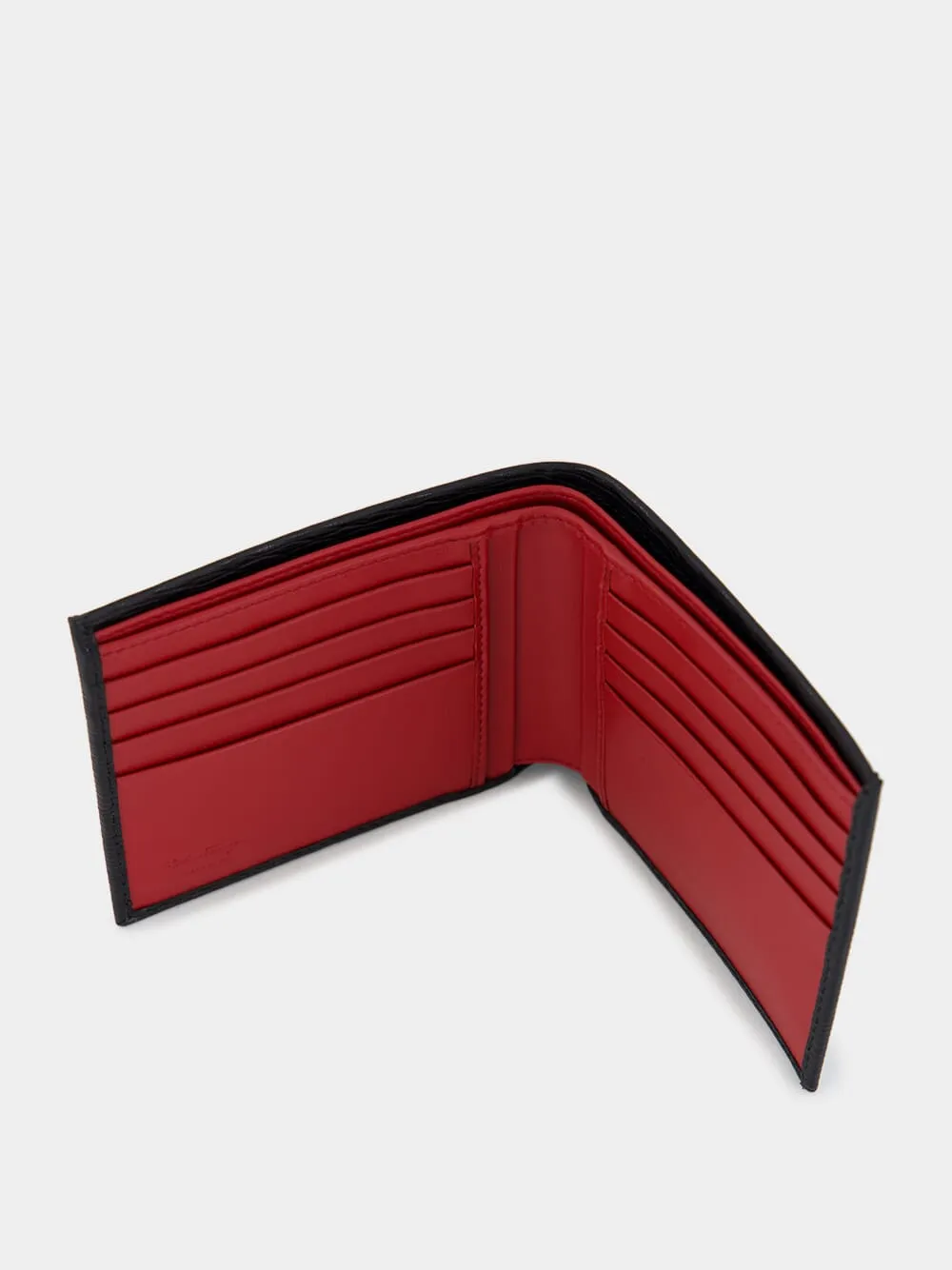 Black Gancini Hammered Leather Wallet sold by Fashion Clinic product image thumbnail 2