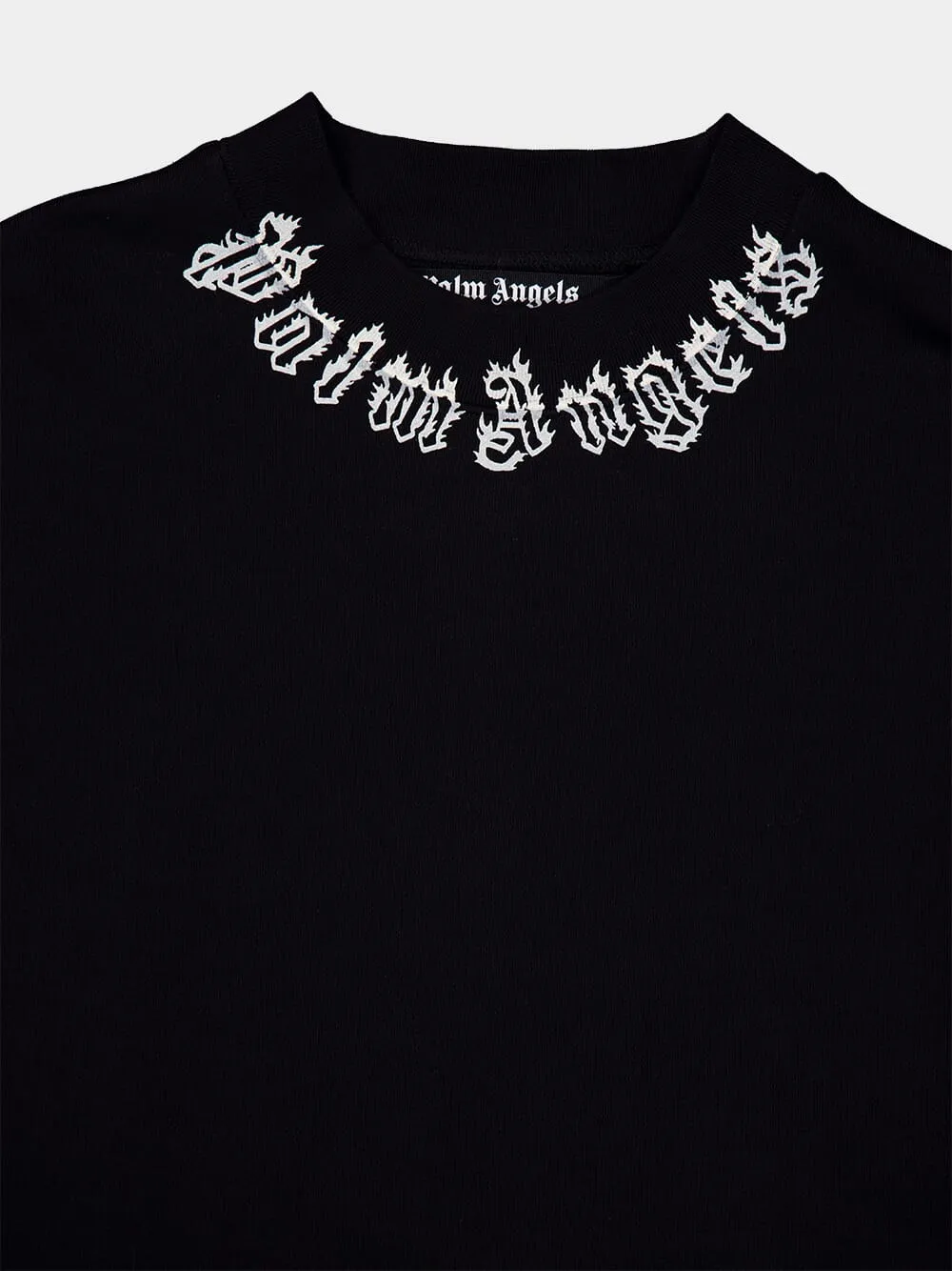 Black Logo Printed Drop Shoulder Sweatshirt sold by Fashion Clinic product image thumbnail 3