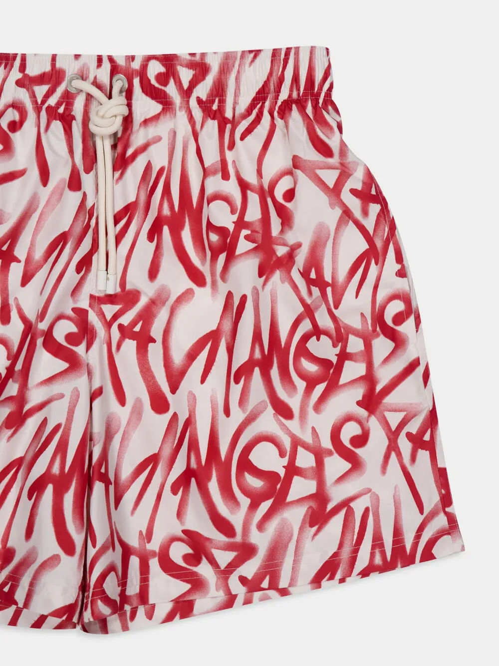 Red Graffiti Swim Shorts sold by Fashion Clinic product image thumbnail 3