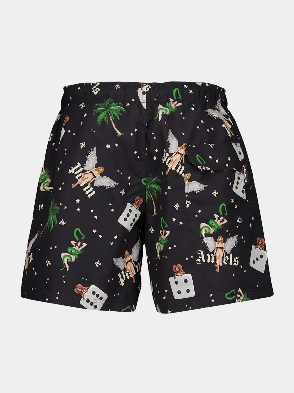Black Pin-Up Swim Shorts sold by Fashion Clinic product image thumbnail 2