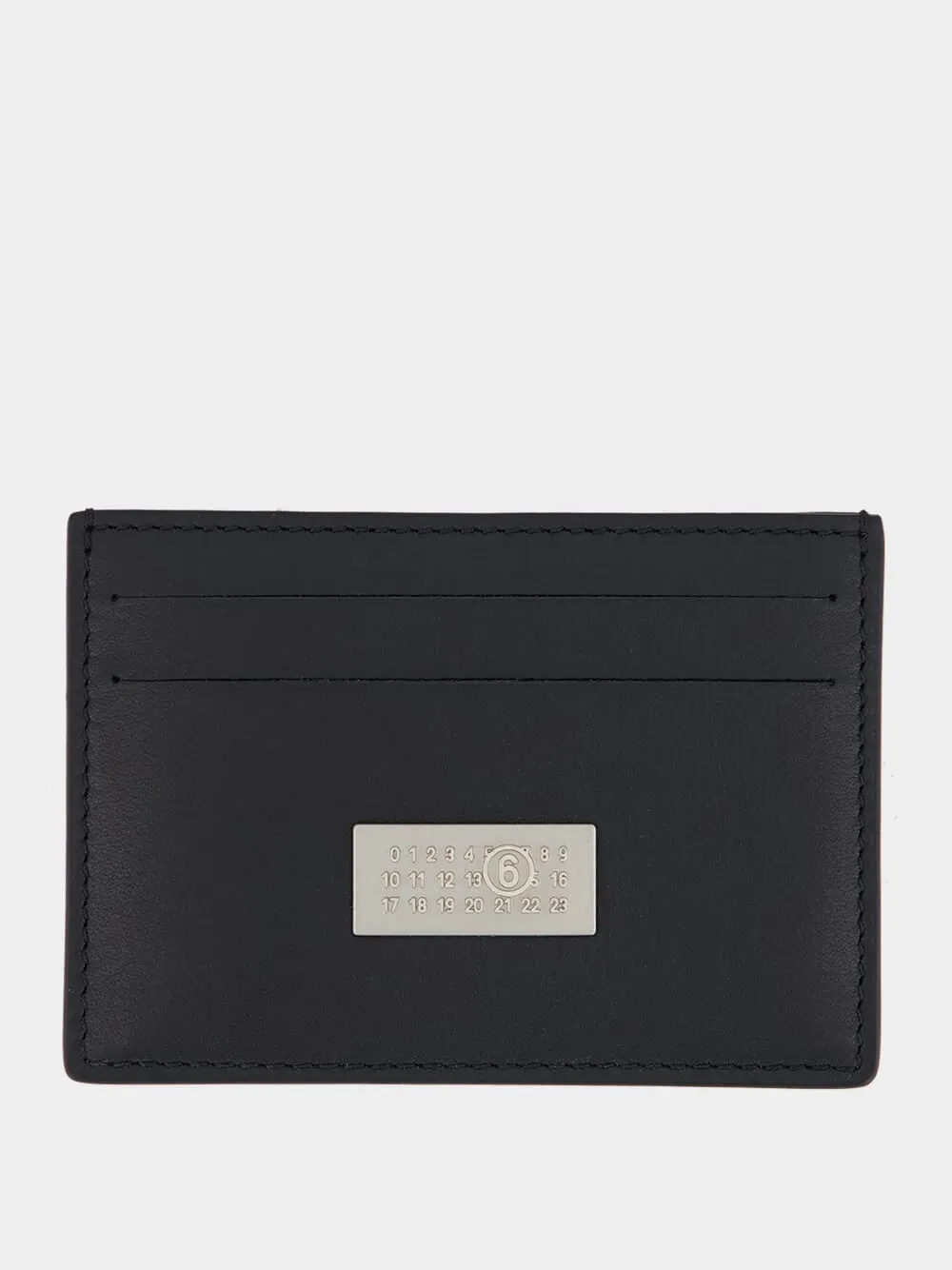 Black Leather Cardholder with Logo sold by Fashion Clinic