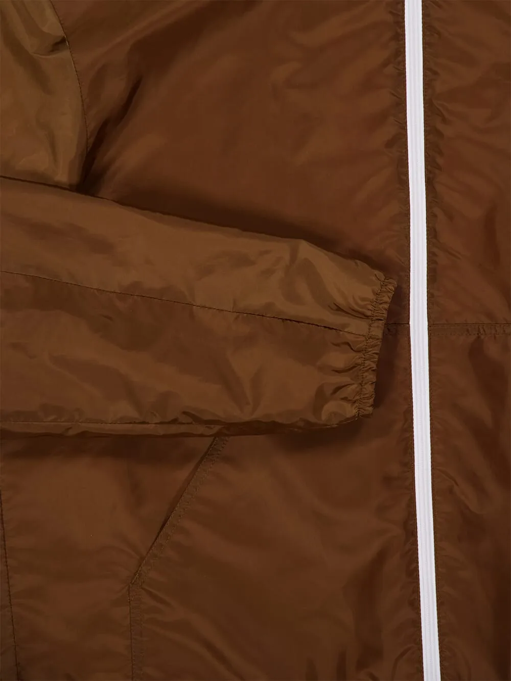 Brown Re-Nylon Zipped Lightweight Jacket sold by Fashion Clinic product image thumbnail 4