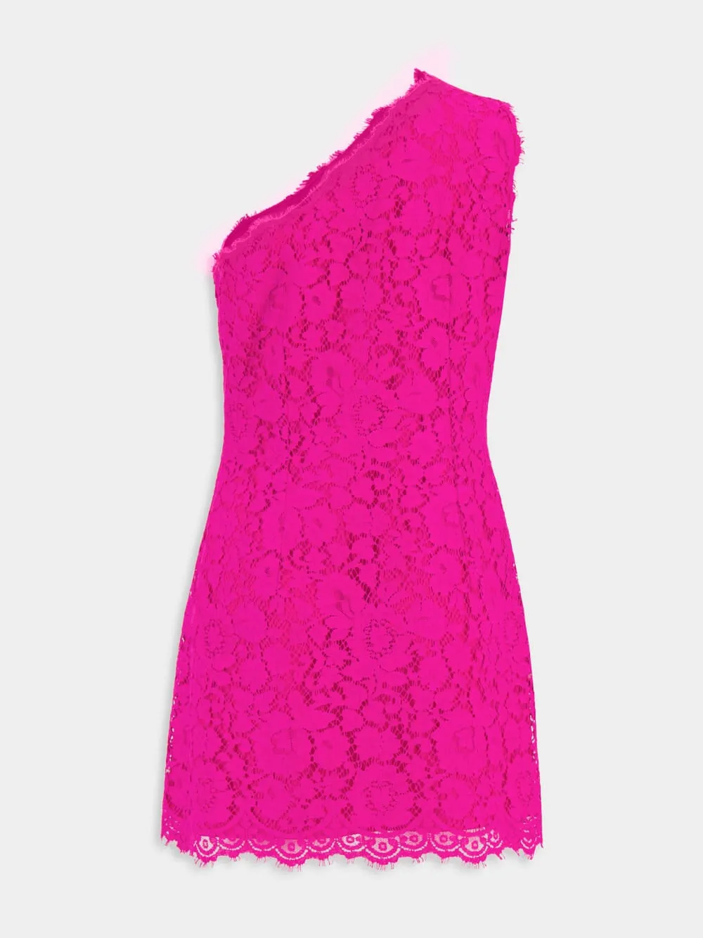 Pink Floral Cordonetto Lace Minidress sold by Fashion Clinic product image thumbnail 3