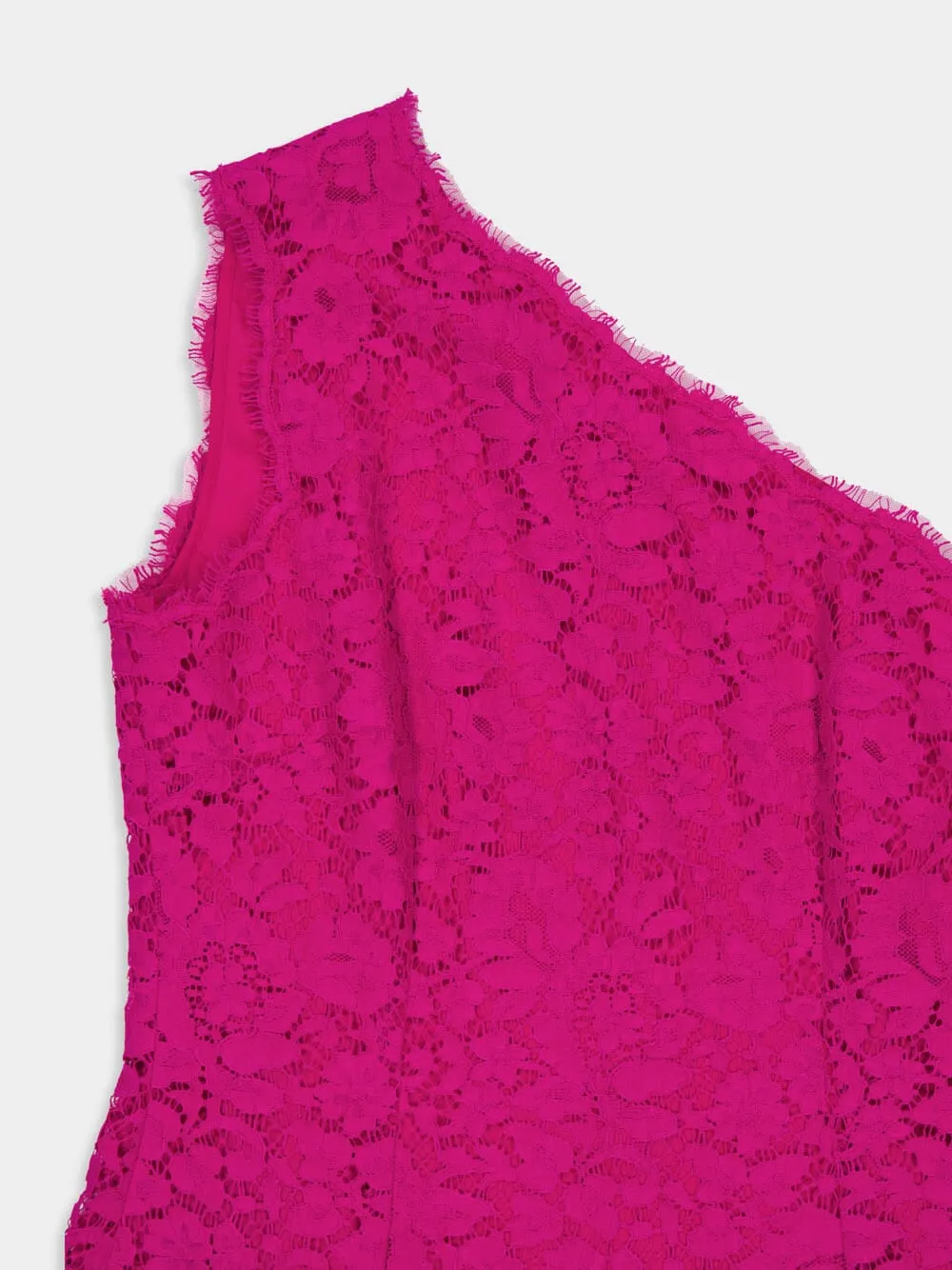 Pink Floral Cordonetto Lace Minidress sold by Fashion Clinic product image thumbnail 5