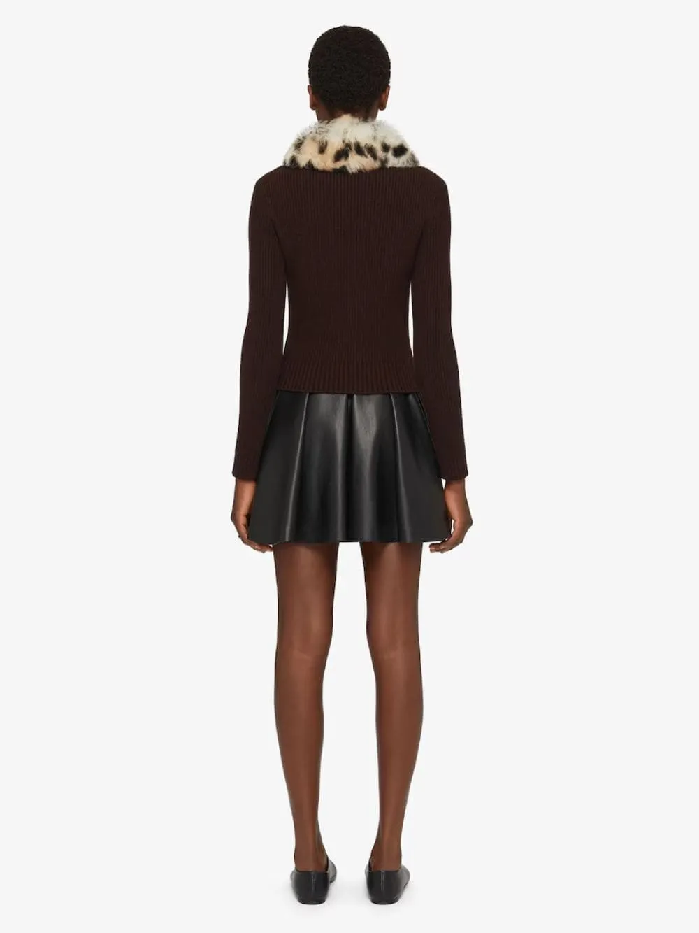 Russet Brown Wool and Cashmere Cardigan sold by Fashion Clinic product image thumbnail 4