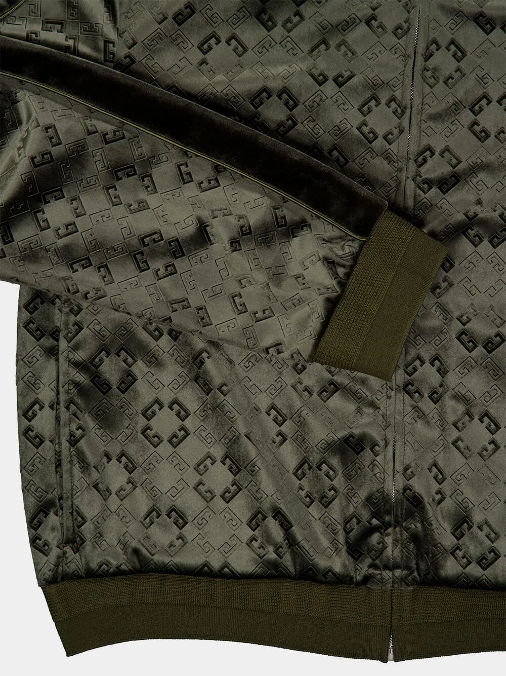 Green Monogram Velvet Jacket sold by Fashion Clinic product image thumbnail 4