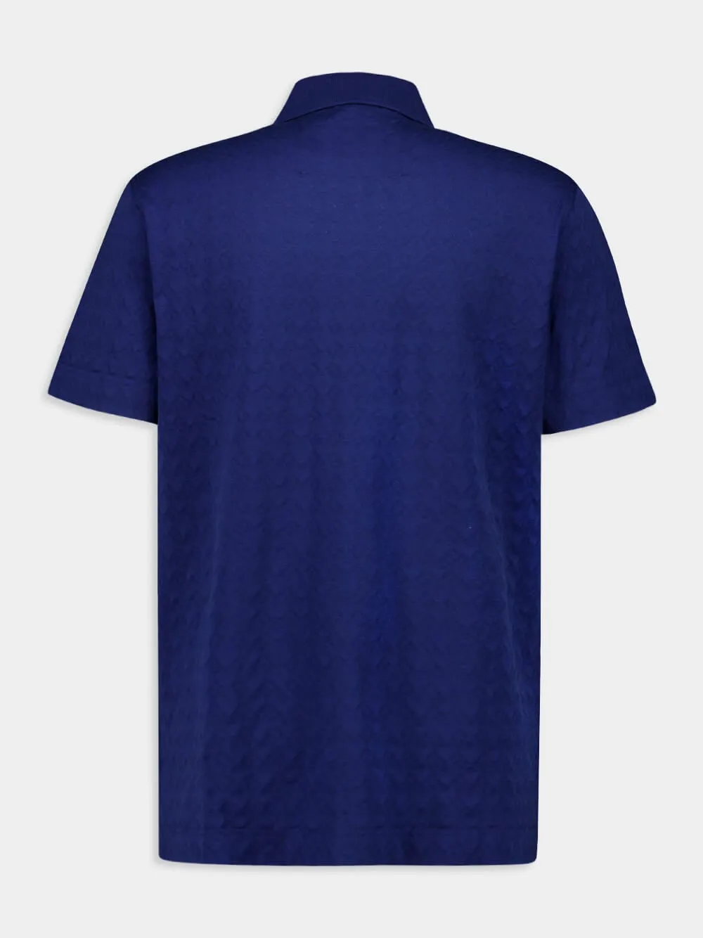 Saphir Blue 4G-Jacquard Polo Shirt sold by Fashion Clinic product image thumbnail 2