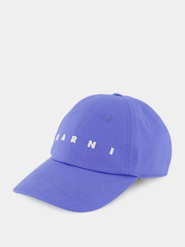 Blue Lilac Organic Cotton Baseball Cap sold by Fashion Clinic