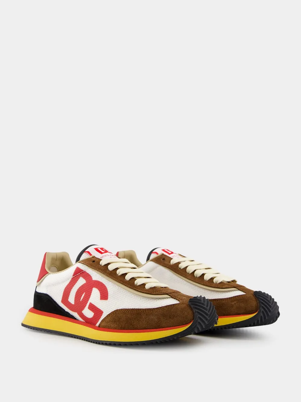White DG Cushion Sneakers sold by Fashion Clinic product image thumbnail 3