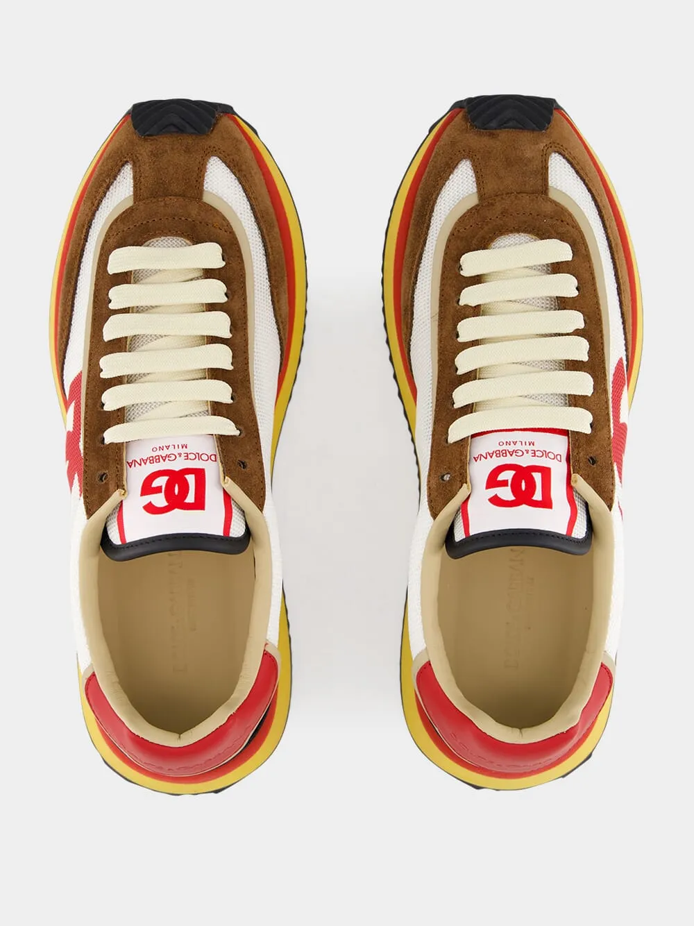 White DG Cushion Sneakers sold by Fashion Clinic product image thumbnail 4