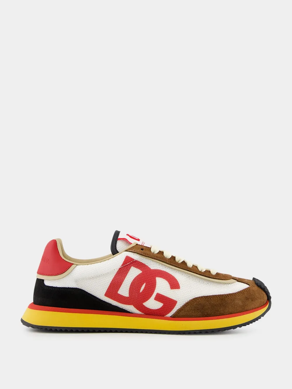 White DG Cushion Sneakers sold by Fashion Clinic