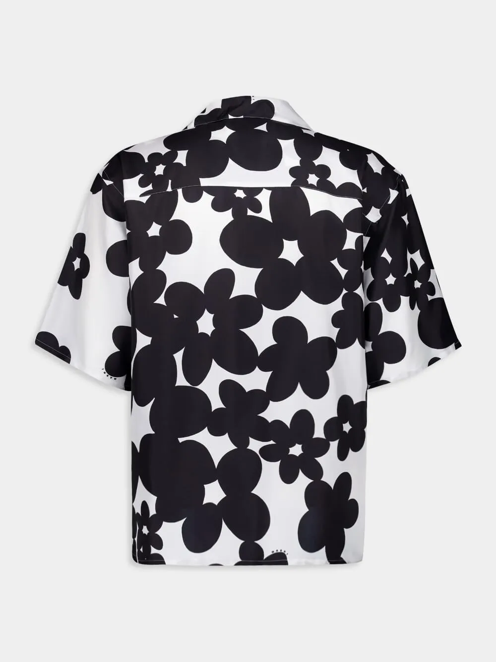 Black and White Silk Dilles Print Shirt sold by Fashion Clinic product image thumbnail 2