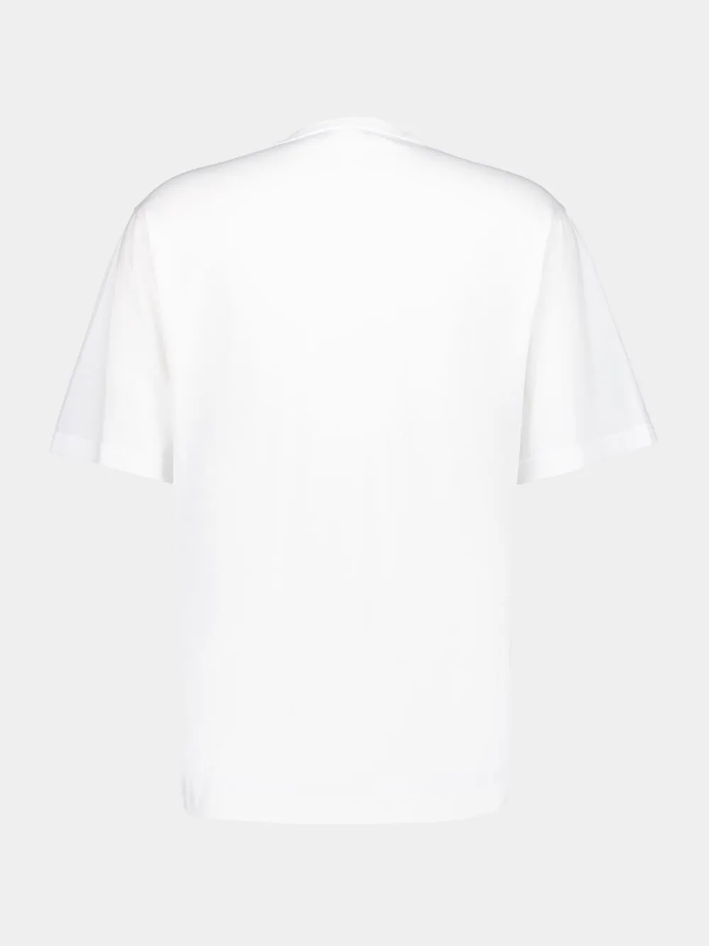 White Cotton Hand and Coffee Print T-shirt sold by Fashion Clinic product image thumbnail 4