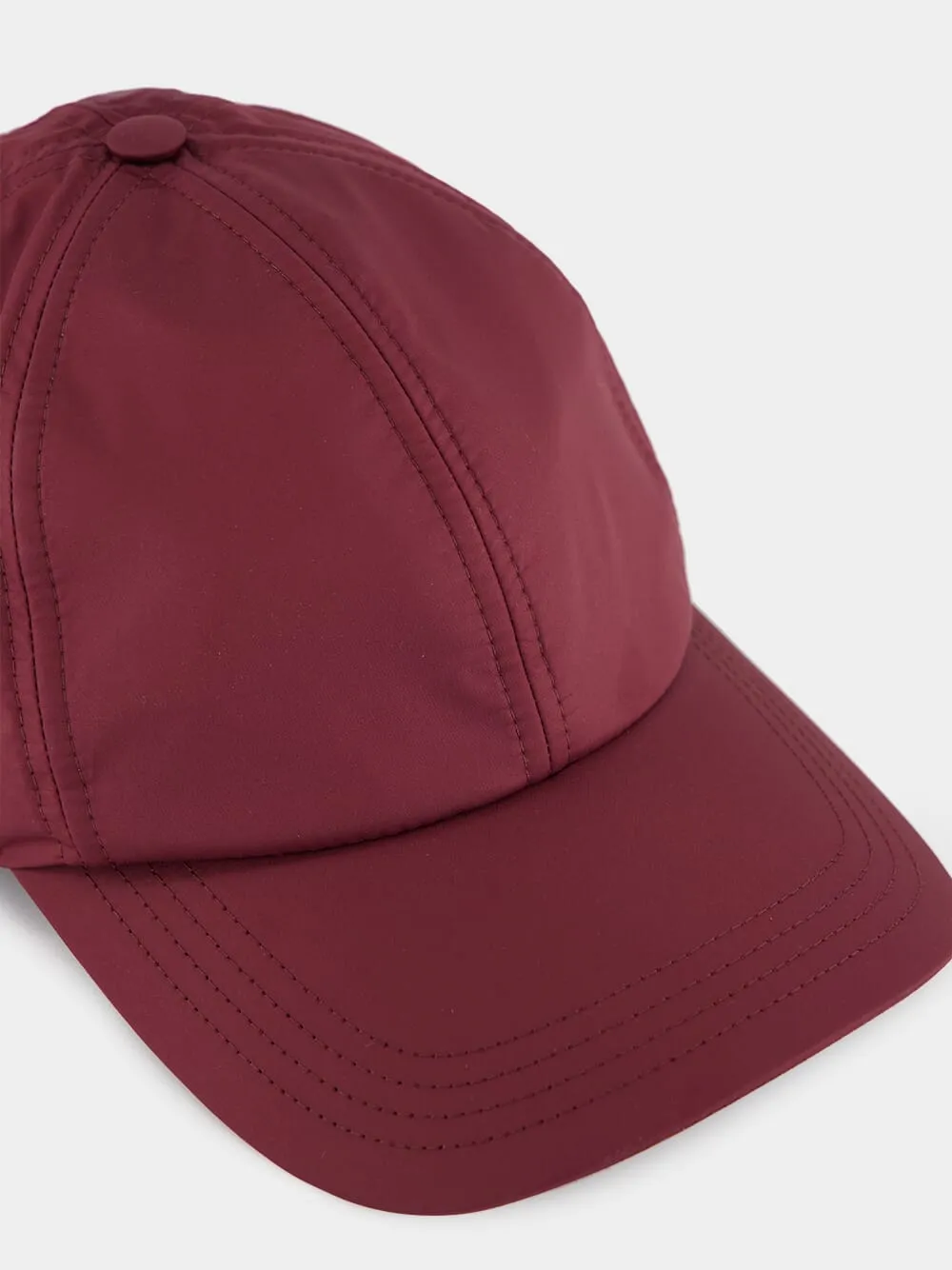 Burgundy Baseball Cap with Logo sold by Fashion Clinic product image thumbnail 3
