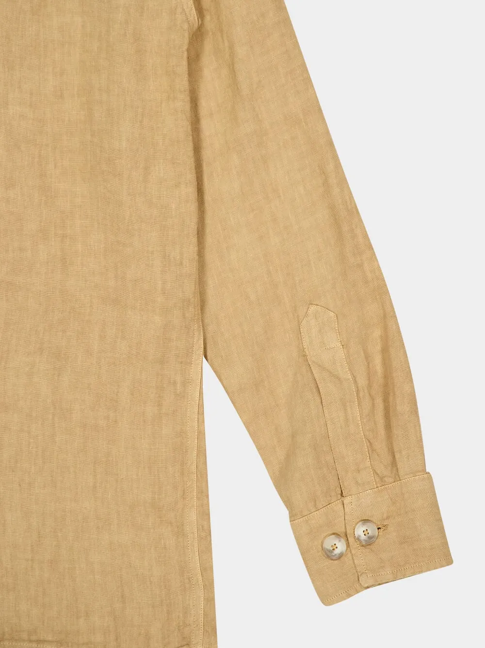 Almond Linen Jacket with Pockets sold by Fashion Clinic product image thumbnail 4