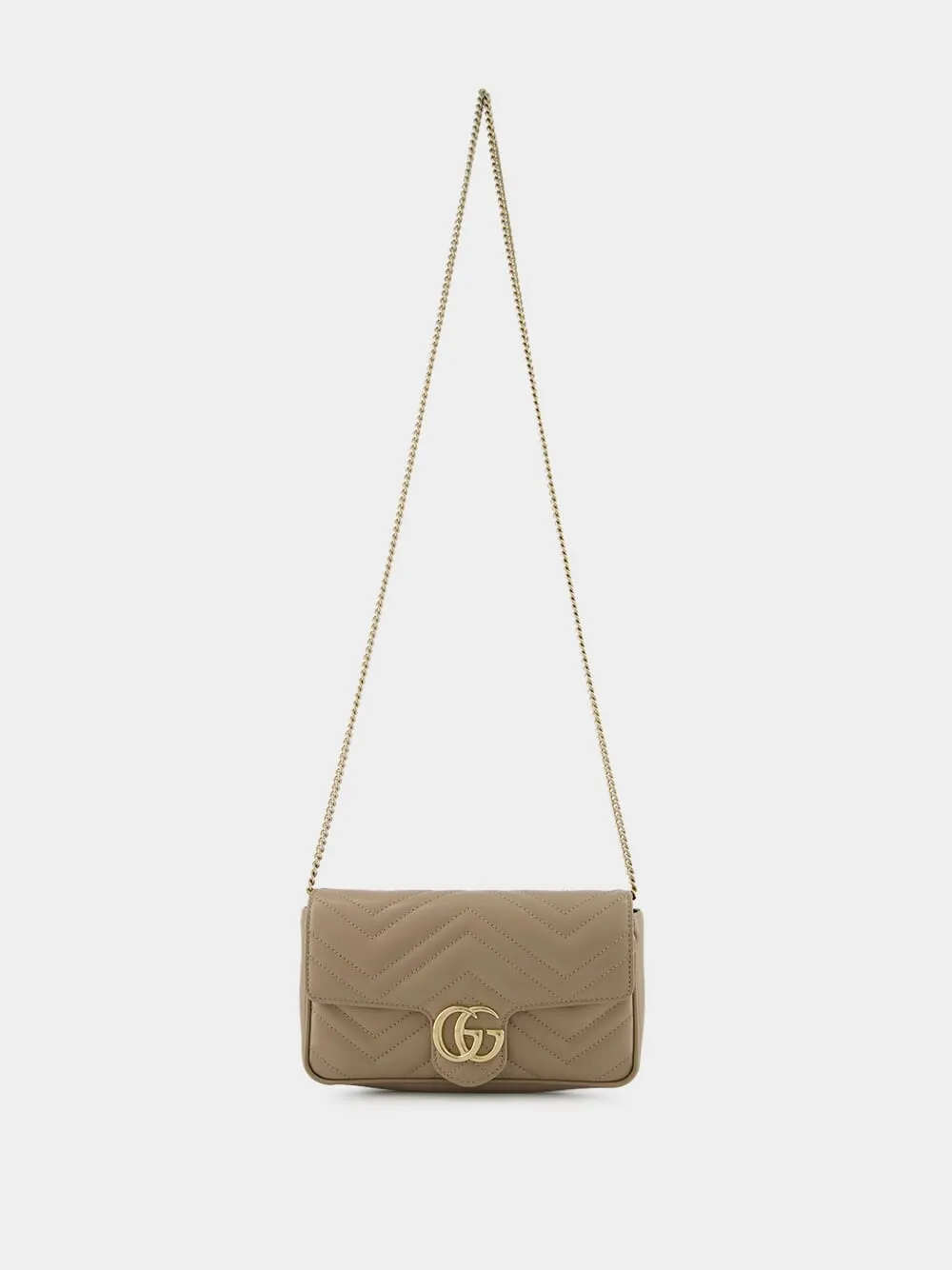 Taupe GG Marmont Mini Bag sold by Fashion Clinic product image thumbnail 2